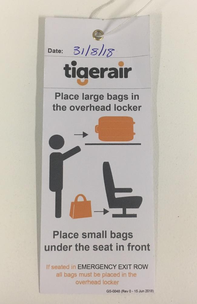 Carry on luggage tigerair online