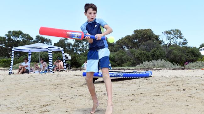 Harvey Billings at Barwon Heads beach. Picture: David Smith.