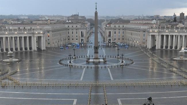 St. Peter's Square in the Vatican. Picture: AFP