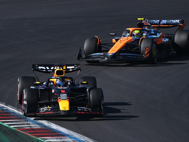 Max Verstappen and Lando Norris enjoyed a drama-filled battled. Picture: AFP