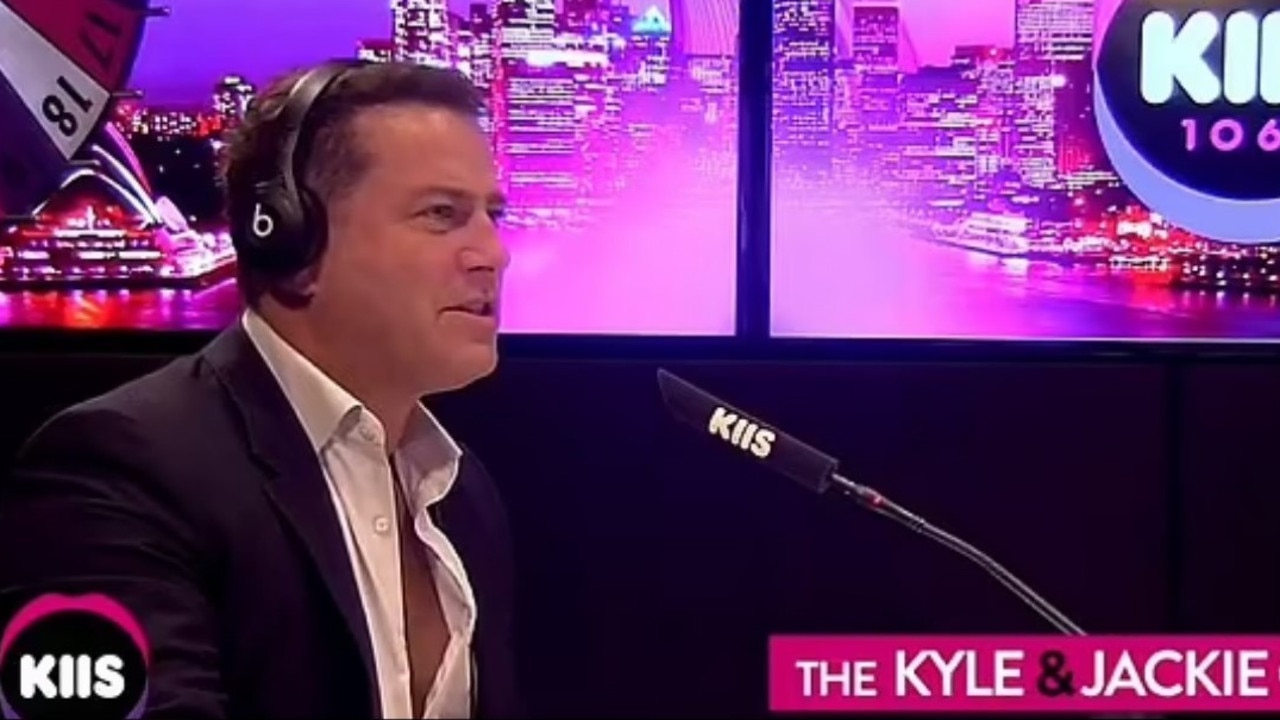 Karl Stefanovic on The Kyle &amp; Jackie O Show. Picture: KIIS