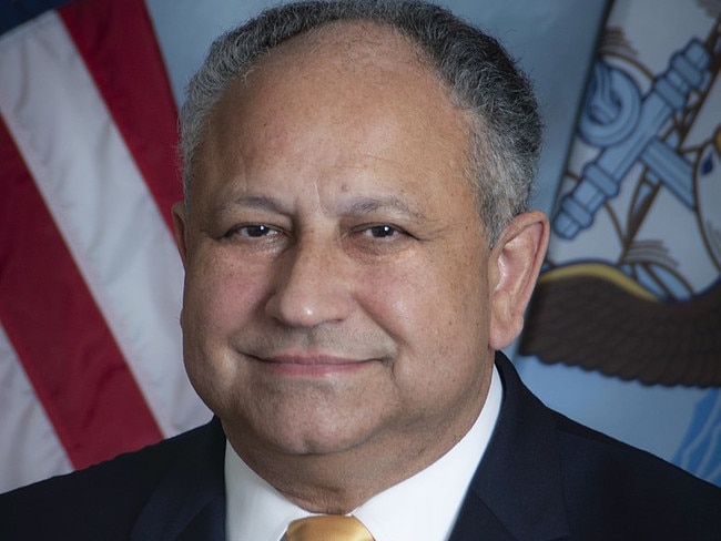 The 78th Secretary of the navy The Honourable Carlos Del Toro served in the navy for 22 years. Picture: US navy