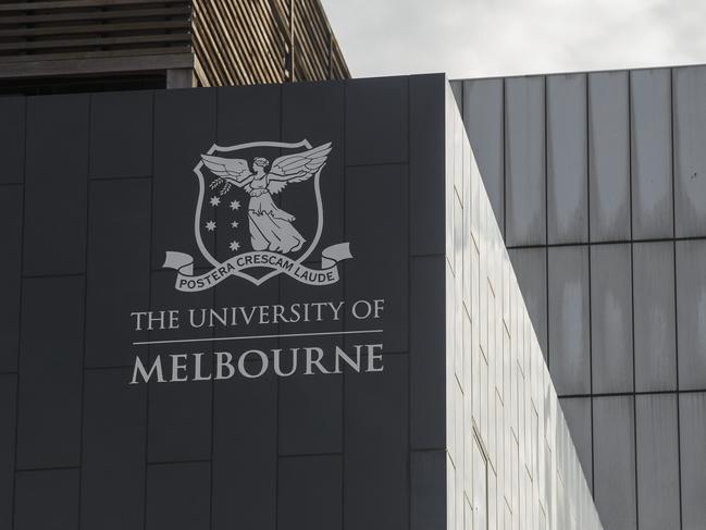 MELBOURNE, AUSTRALIA - NewsWire Photos MAY 07, 2021:  Signage for The University of Melbourne is seen in Melbourne, Victoria. Picture: NCA NewsWire / Daniel Pockett