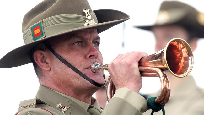 Australian Army Band bugler Ashley Thomson.