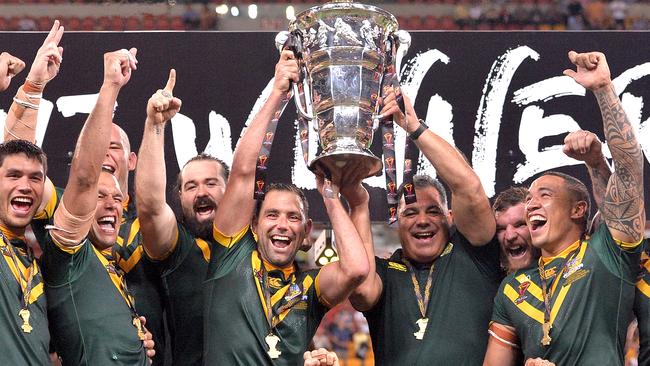 Australia won the 2017 Rugby League World Cup. Picture: Bradley Kanaris/Getty Images