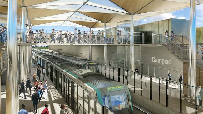 What the upgraded Campsie station could look like.