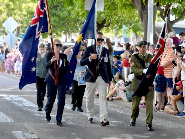 Anzac Day 2025. Strand parade in Townsville. Picture: Evan Morgan