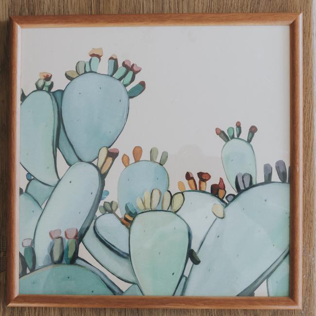 <b>Cactus painting: </b>This is by my favourite artist, Kate Jarman. I love her use of colours. A girl can never have too many cactuses.