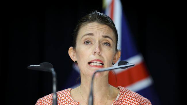 ‘Such is life’: Jacinda Ardern in Wellington on Sunday. Picture: Getty Images