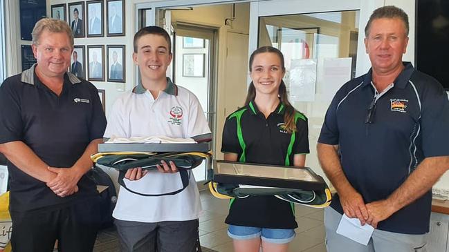 This year's Lower North Coast finalists competing for the Junior Lifesavers of the Year title are Lucas Guiney and Gemma Eady-Muxlow.