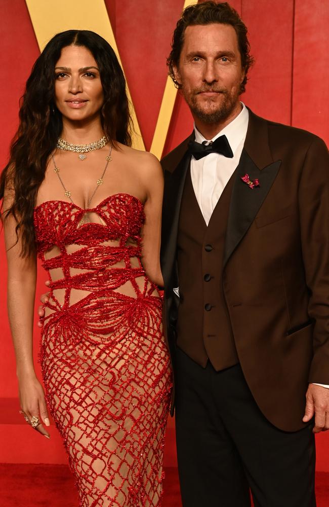 McConaughey with wife Camilla Alves. Picture: Jon Kopaloff/Getty Images for Vanity Fair
