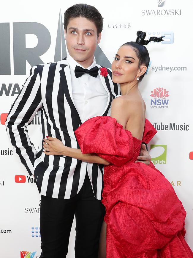 The newlyweds at the ARIAs in November. Picture: Getty Images