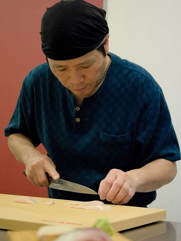 Sushi master Shinji Matsui in action. Picture: Facebook