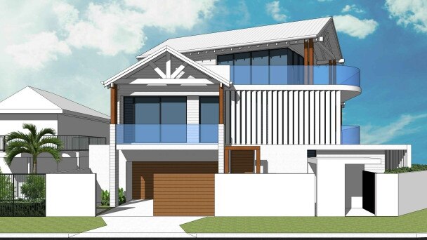 Artist impression of a new mansion planned for Hedges Ave, Mermaid Beach, Gold Coast