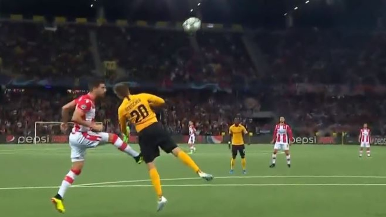 Socceroos news: Milos Degenek, goal, video, Champions League, Red Star  Belgrade, draw, fixtures, results