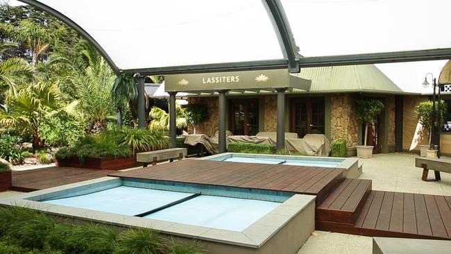 The Lassiters outdoor area is covered by a plastic roof so the actors don’t have to squint in the sun