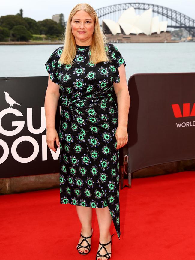 Producer Bruna Papandrea on the red carpet. Picture: Toby Zerna