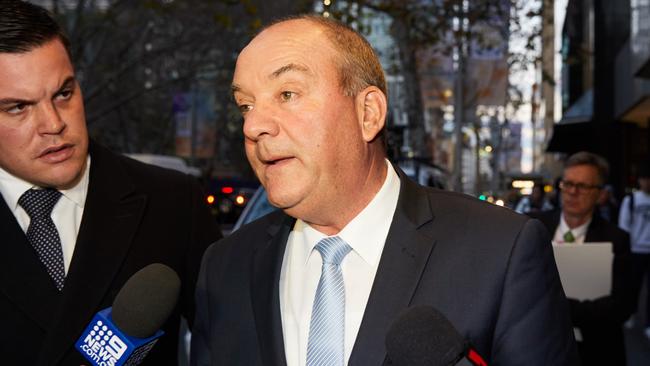 Daryl Maguire is seen leaving the NSW Independent Commission Against Corruption in Sydney on July 13 2018.