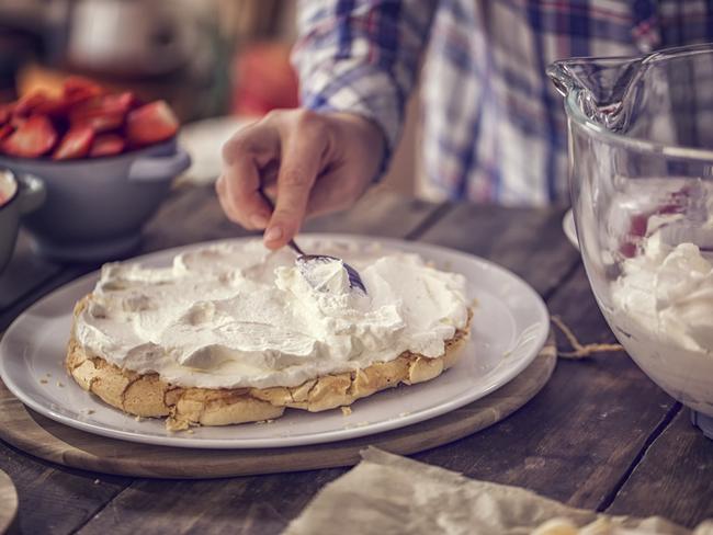 Feel free to decorate your pavlova however you desire.