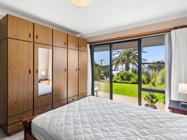 The bedroom at 59 The Serpentine, Bilgola Beach.