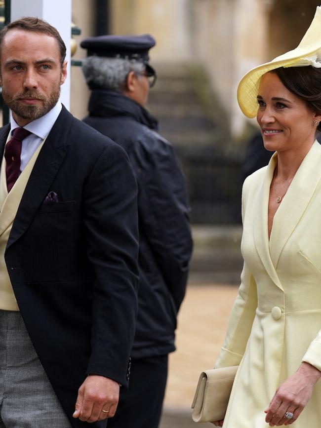 James and Pippa Middleton at the coronation last year. Picture: Andrew Milligan – WPA Pool/Getty Images)