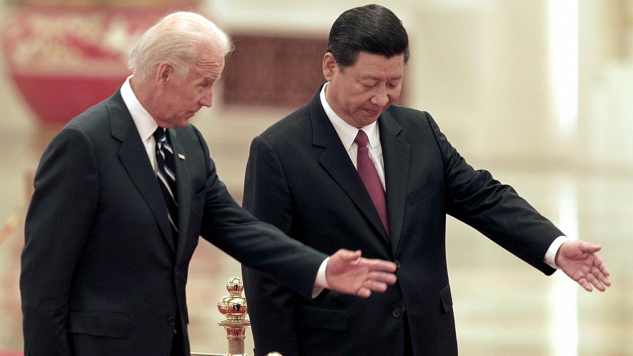 Joe Biden and Xi Jinping meeting when they were both vice presidents in 2011.