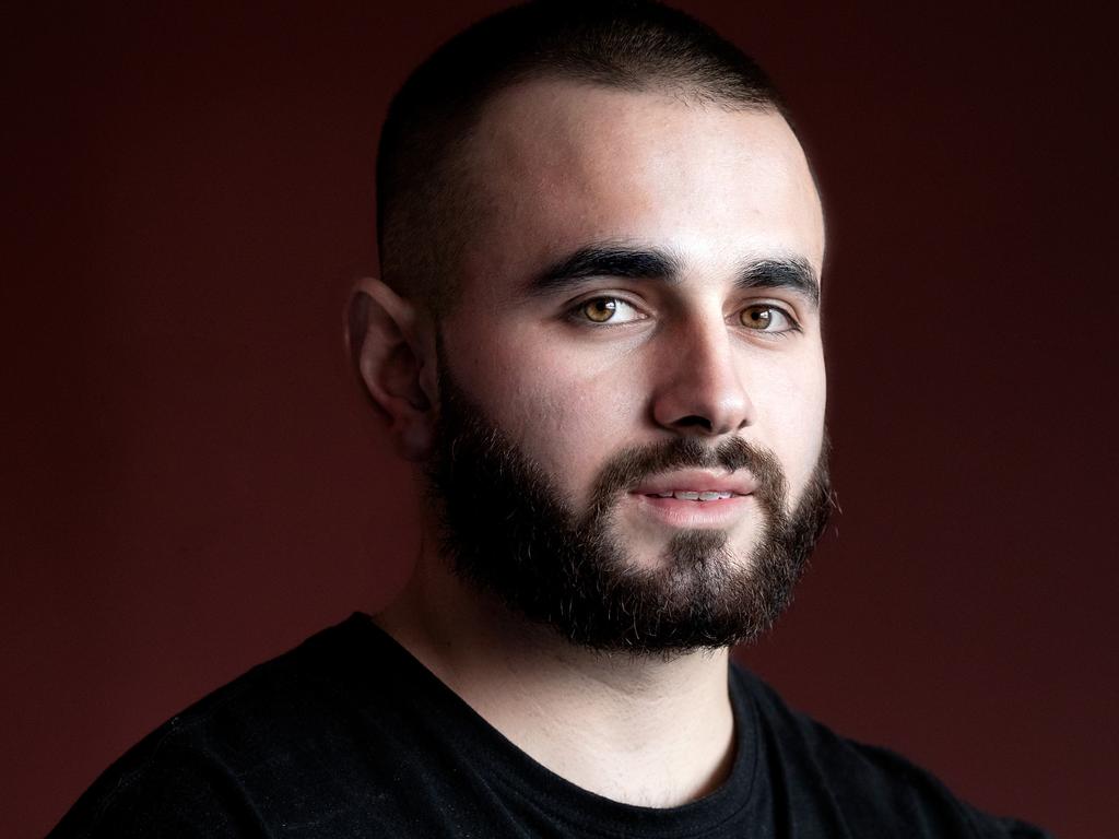 Mustafa Bostaz still has bullets embedded in his liver after the Christchurch mosque attack. Picture: Martin Hunter.