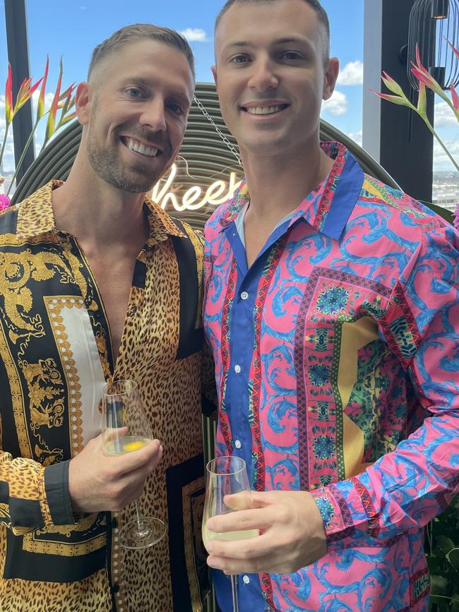 Tim and Rod Satler-Jones at Roundhouse in Newcastle for Melbourne Cup event. Pic: Amy Ziniak