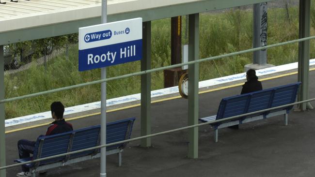 The alleged attack took place at Rooty Hill train station in Sydney’s west on Monday morning.