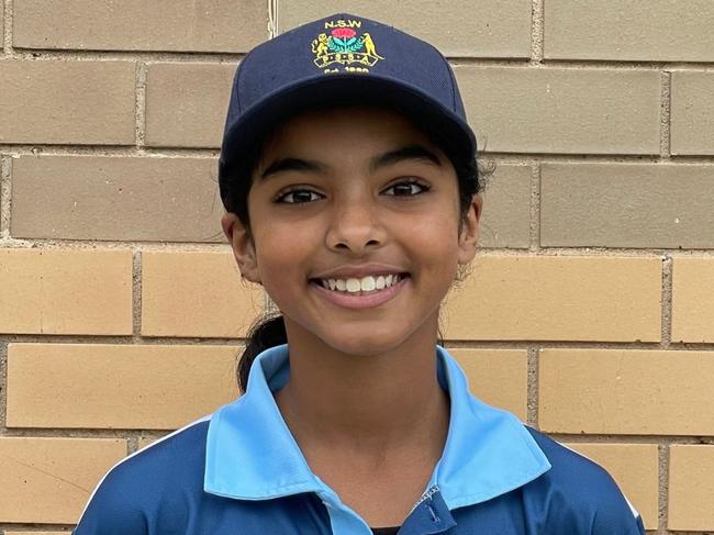 Era Bhoir before her stint with NSW PSSA at the U12 Championships in Darwin, 2023. Picture: Jason Hosken (News Corp)