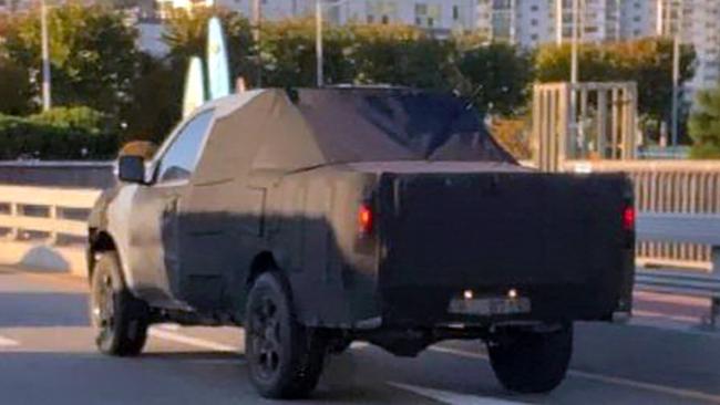 Prototypes of the ute have been spotted testing in South Korea. Picture: Supplied.