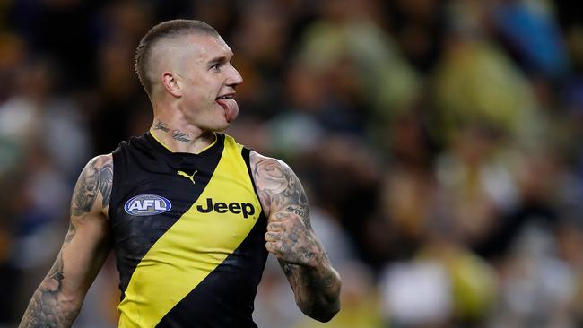 Dustin Martin was down on his 2017 SuperCoach numbers last year however is expected to bounce back in 2019