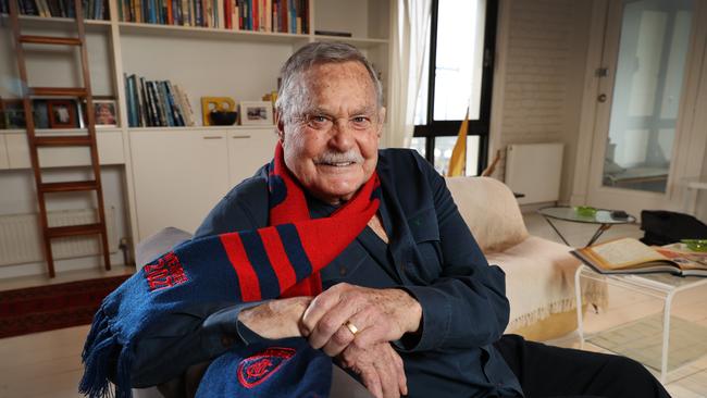 Ron Barassi was the last captain of a Melbourne premiership side. Picture: David Caird