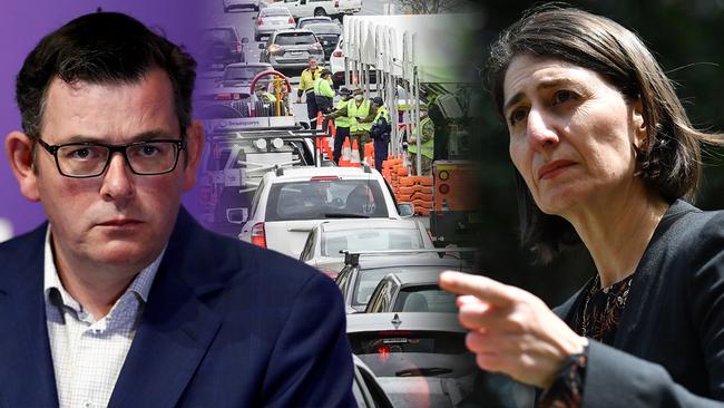 A war of words has erupted between the NSW Premier and Daniel Andrews.