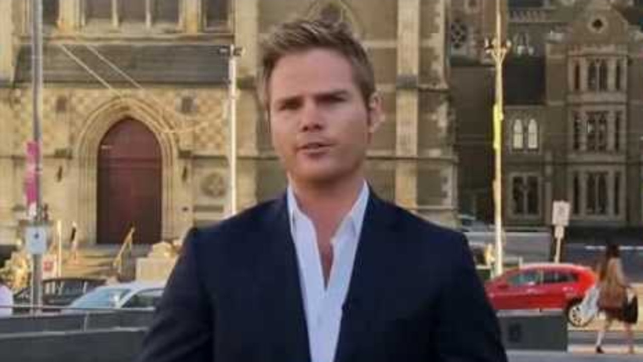 Mr Cox worked as a presenter for Channel Seven and Channel Ten. Picture: YouTube