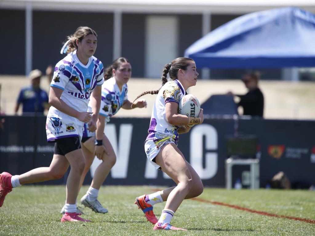 Koori Knockout - Day 4 Girls 17s GF Mindaribba Warriors v Waterloo Storm Monday, 7 October 2024 Hereford St, Bathurst NSW 2795, Australia, Picture Warren Gannon Photography