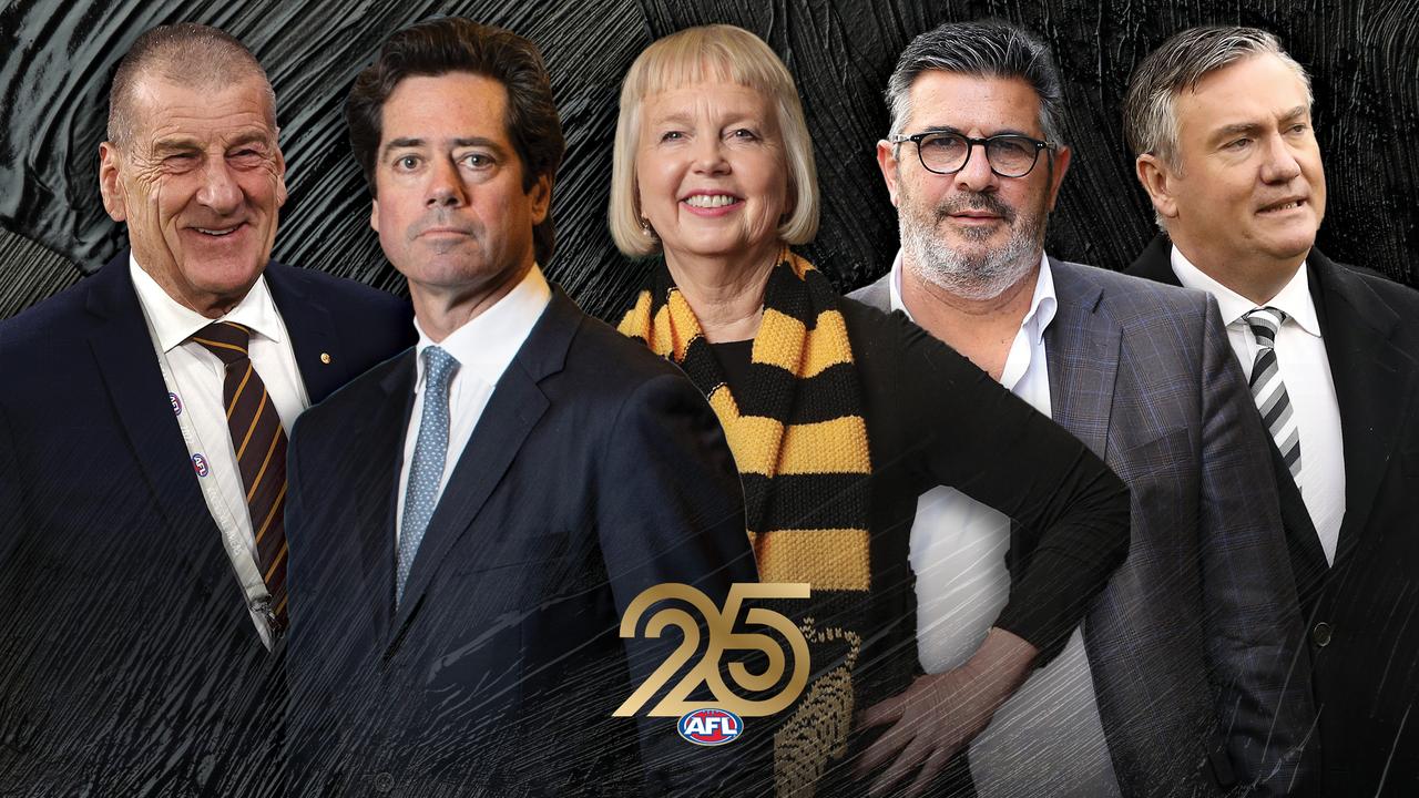 Gill, Eddie, Demetriou: Footy’s top 25 powerbrokers this century