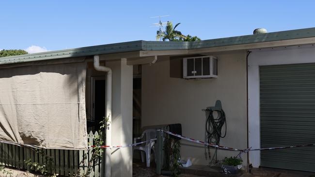 Jenelle Reghenzani was lucky to escape a fierce electrical fire that destroyed her house on Tuesday afternoon. Her car was then damaged when a stolen car rammed it at Bayview Heights. Picture: Brendan Radke