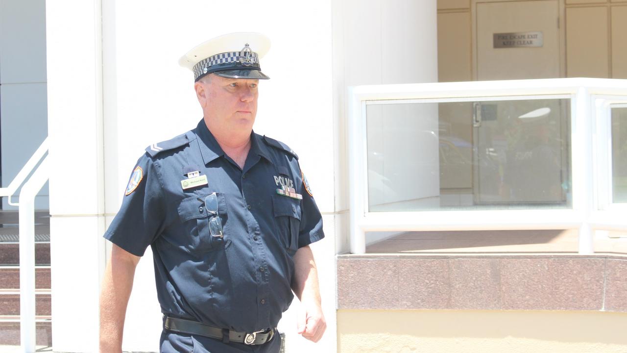 Constable Michael Kent swore to protect alleged Darwin shooter Ben Hoffmann 'with my life' while arresting him in June 2019. Picture: Jason Walls