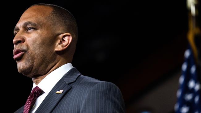 House Minority Leader Hakeem Jeffries believes Biden can win but conceded it was the President’s decision alone if he were to step down. Picture: Getty