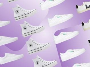 Looking for some crisp white kicks? We've rounded up some of the best options. Picture: Supplied.