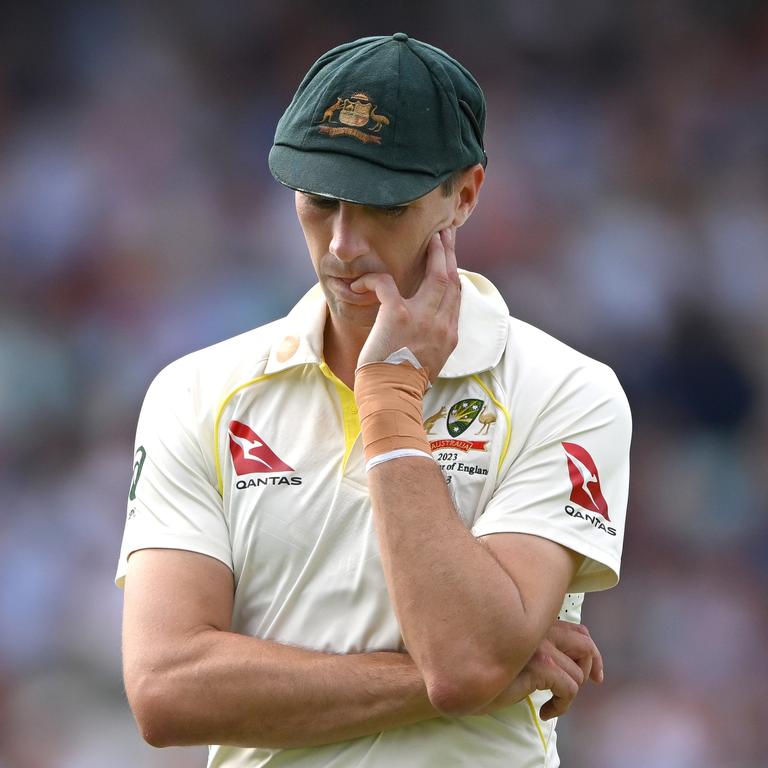 Pat Cummins took 1/79 from 16 overs. (Photo by Stu Forster/Getty Images)