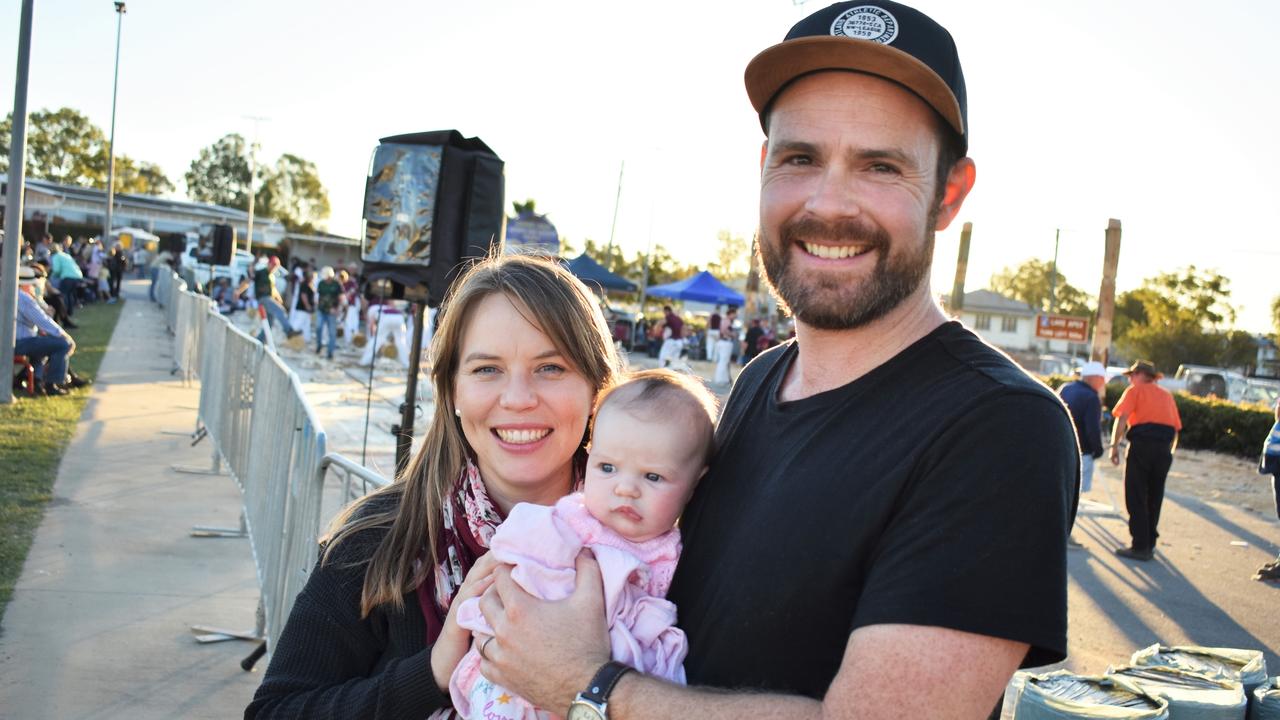 Kristine, Evelyn, and Sam Janett at the Gatton Show on Saturday, July 22, 2023. Picture: Peta McEachern