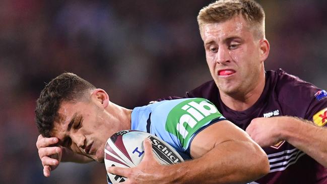 Nathan Cleary disappeared in the second half. Picture: AAP