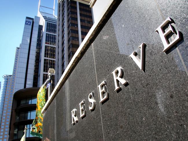 Generic pic of Reserve Bank of Australia building (RBA) at Martin Place in the Sydney CBD.