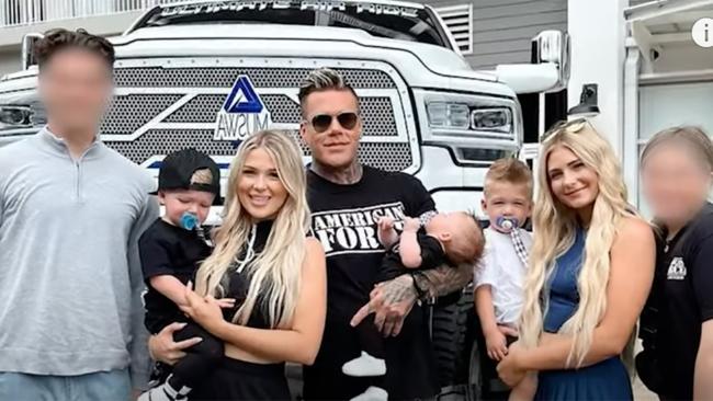 The couple has three biological children together, and Chris has three children from his previous marriage. Photo: YouTube 