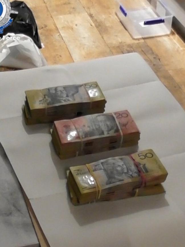 Police also found more than $1.1m in cash. Picture: NSW Police