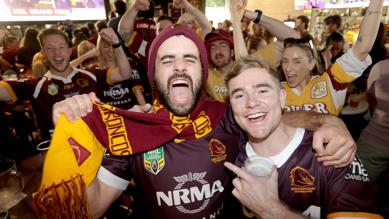 NRL grand final Broncos v Panthers: Brisbane fans take over Sydney