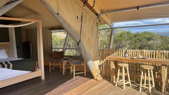 Metung’s glamping villas bring worldly charm to a distinctly Australian spot.