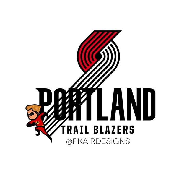 Portland Trail Blazers v The Incredibles’ Dash. Picture: pkairdesigns/Instagram